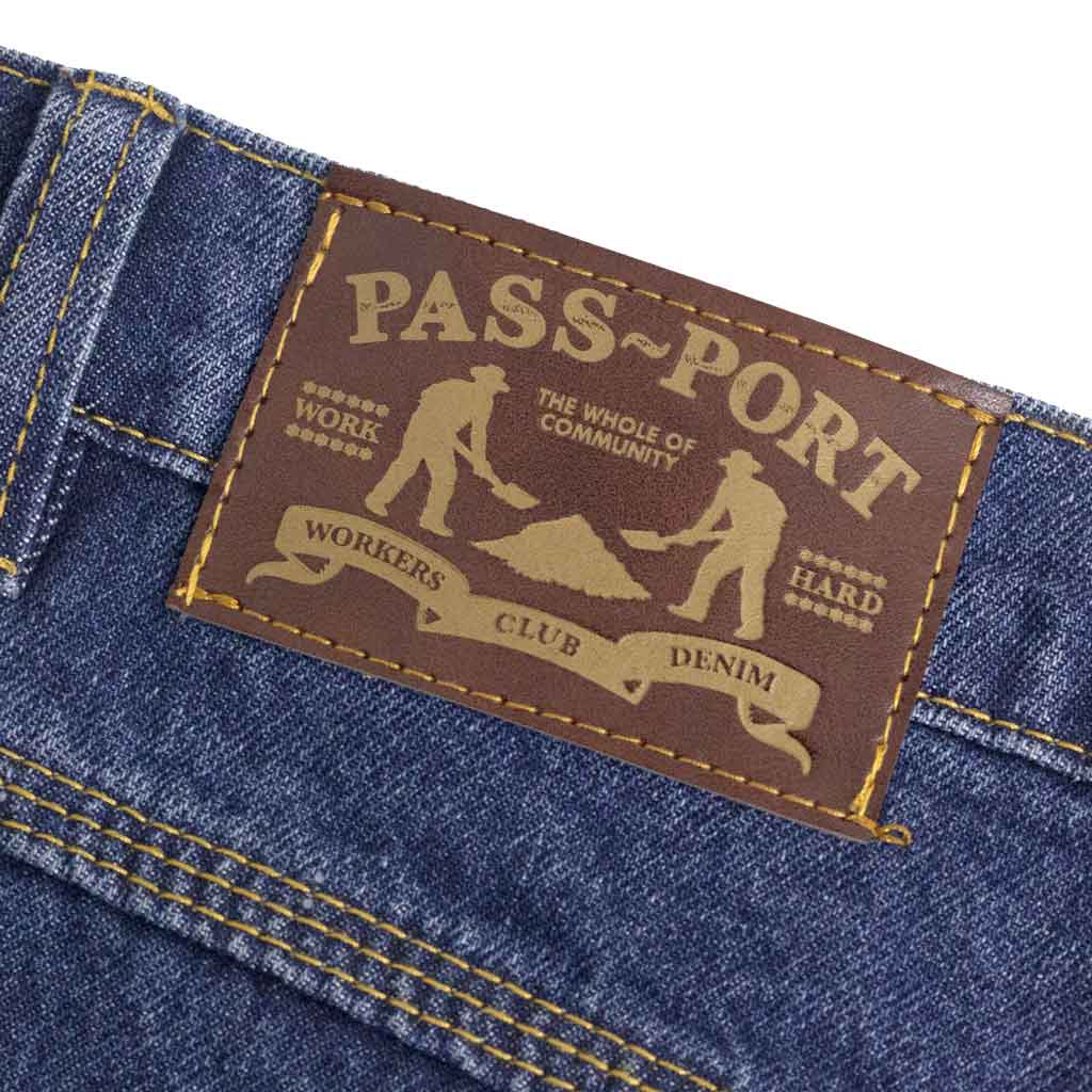 Pass~Port Workers Club Jean - Washed Dark Indigo. Shop Pass~Port skateboard decks and clothing online with Pavement Skate Store with free NZ shipping over $100*