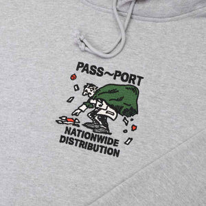 Passport Distribution Hoody - Ash | Free Aotearoa shipping on all Pass~Port orders over $100* with Pavement Skate Store!