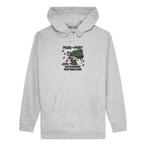 Passport Distribution Hoody - Ash | Free Aotearoa shipping on all Pass~Port orders over $100* with Pavement Skate Store!