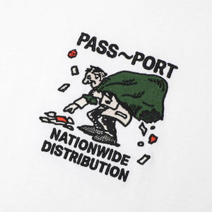 Passport Distribution Tee - White | Free Aotearoa shipping on all Pass~Port orders over $100* with Pavement Skate Store!