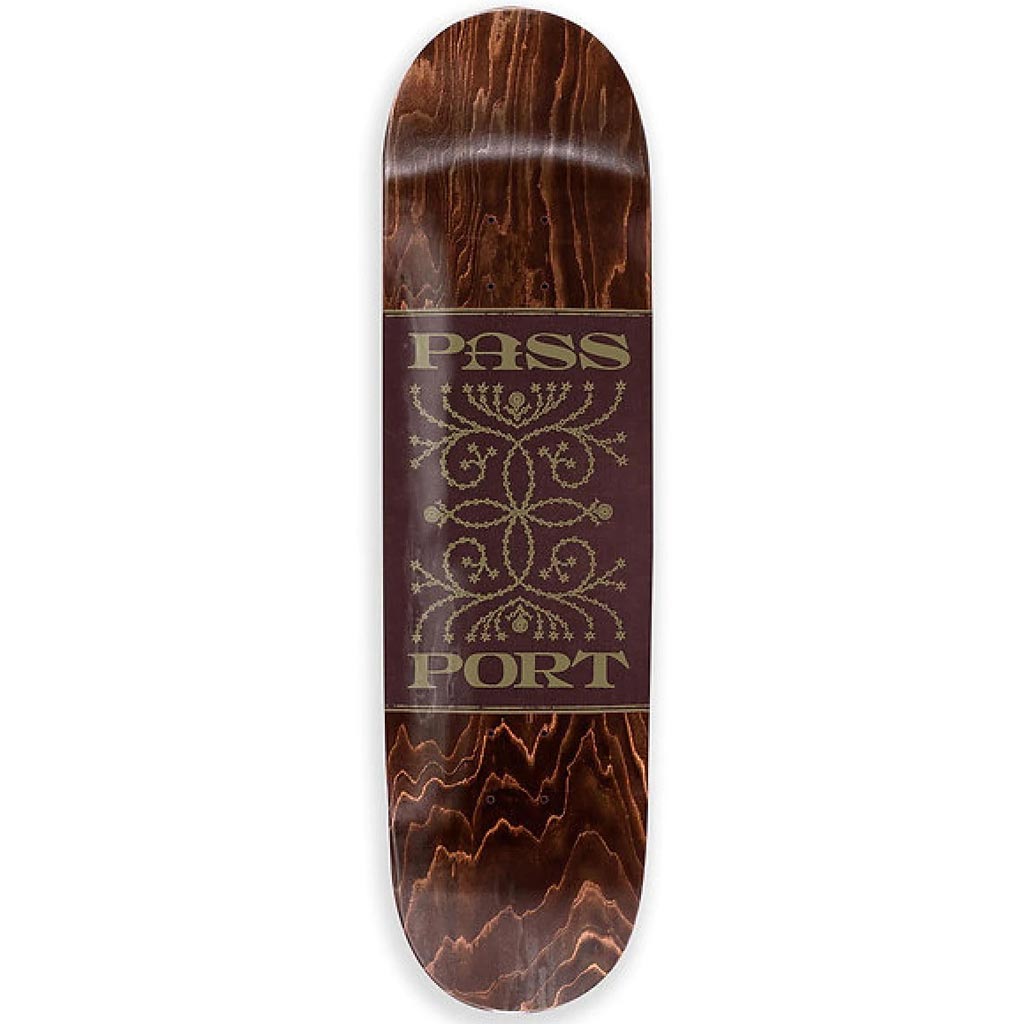 Pass~Port Embossed Series - Constellation Deck - 8.25" x 32.25". WB x 14.25".  Pressed in Mexico. 100% Canadian Maple. Full Concave. Medium Kicks. Embossed Series - Range #38. Free, fast NZ shipping. Shop Pass~Port skateboards, clothing and accessories. Pavement skate store, Dunedin, since 2009.