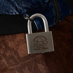 Passport Hercu~Locks Padlock - Brushed Silver | Free Aotearoa shipping on all Pass~Port orders over $100* with Pavement Skate Store!
