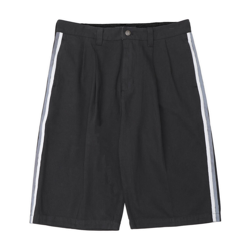 Passport Herringbone League Club Stripe Shorts - Vintage Black | Free Aotearoa shipping on all Pass~Port orders over $100* with Pavement Skate Store!