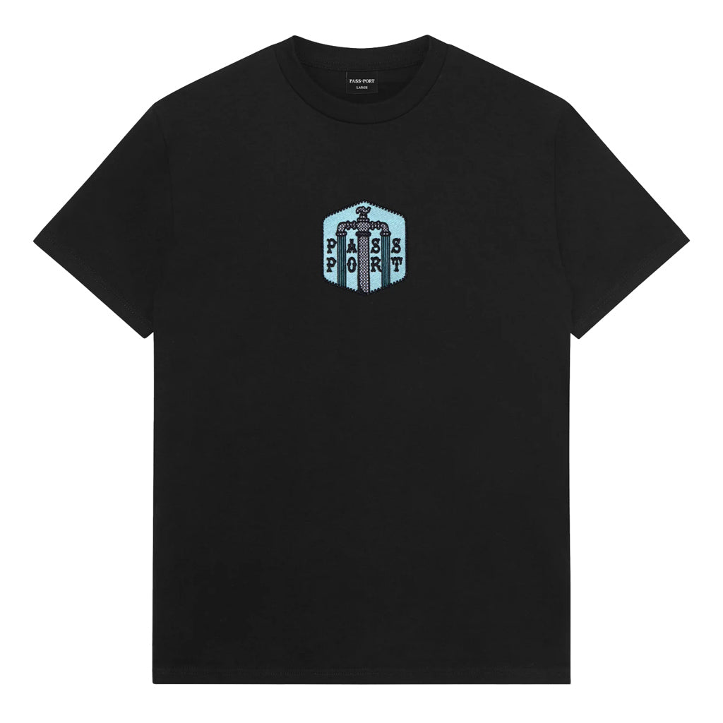 Pass~Port Water Supply Tee - Black | Free Aotearoa NZ shipping over $100* when you shop Pass~Port range #45 online with Pavement Skate Store! 