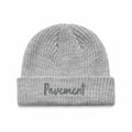 Pavement Script Beanie - Grey. Wide, ribbed knitFitted, fisherman style. Mid weight. 100% acrylic. One size fits all. Shop Pavement clothing and headwear online and instore. Free, fast NZ shipping over $100. Same day delivery Dunedin available. Afterpay and Laybuy. Pavement skate store, Ōtepoti.