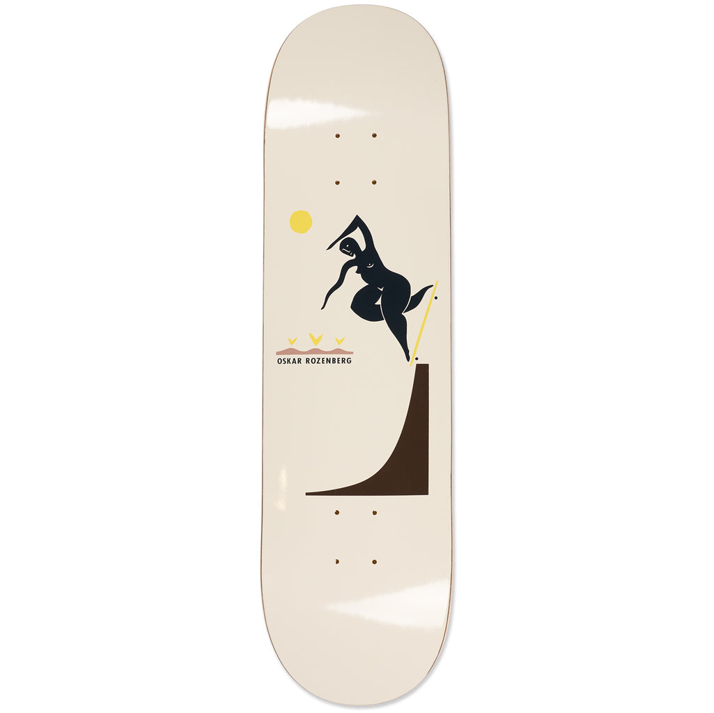 Polar Skate Co. Oskar Rozenberg Backside Noseblunt (Cream) 8.5" | Shop skateboard decks online with Pavement Skate Store with free Aotearoa shipping over $100*!