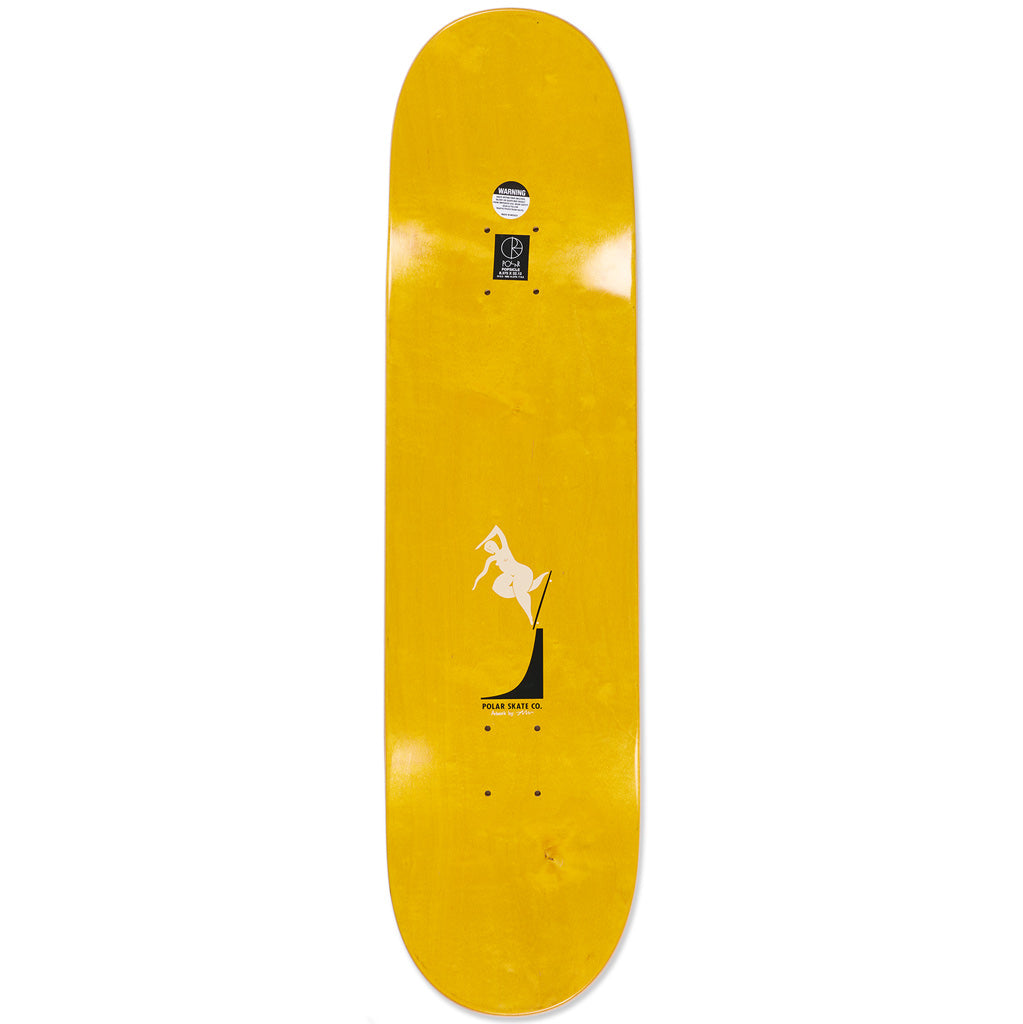 Polar Skate Co. Oskar Rozenberg Backside Noseblunt (Cream) 8.5" | Shop skateboard decks online with Pavement Skate Store with free Aotearoa shipping over $100*!