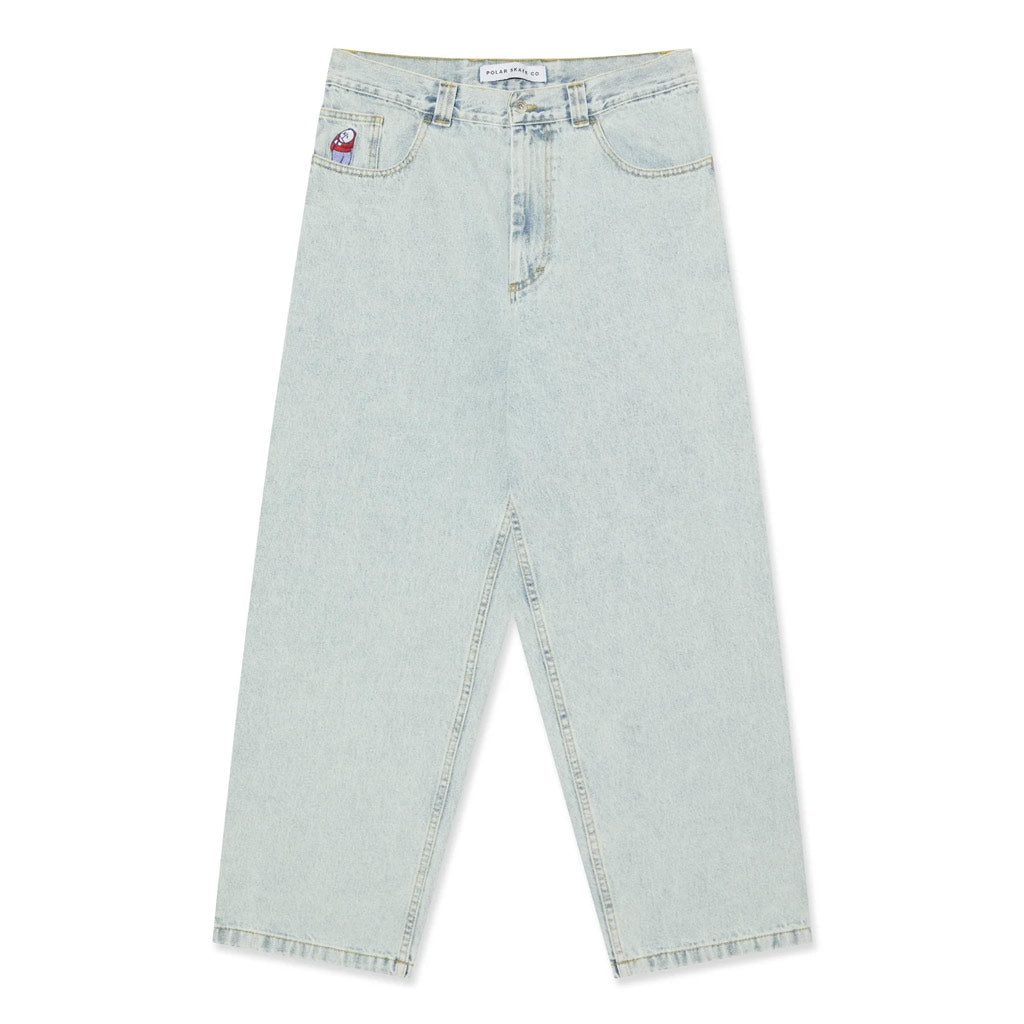 Polar Skate Co. Big Boy Pants OG Logo - Light Blue | Shop Polar Skate Co. online with Pavement Skate Store and enjoy free on orders Aotearoa shipping over $100*!