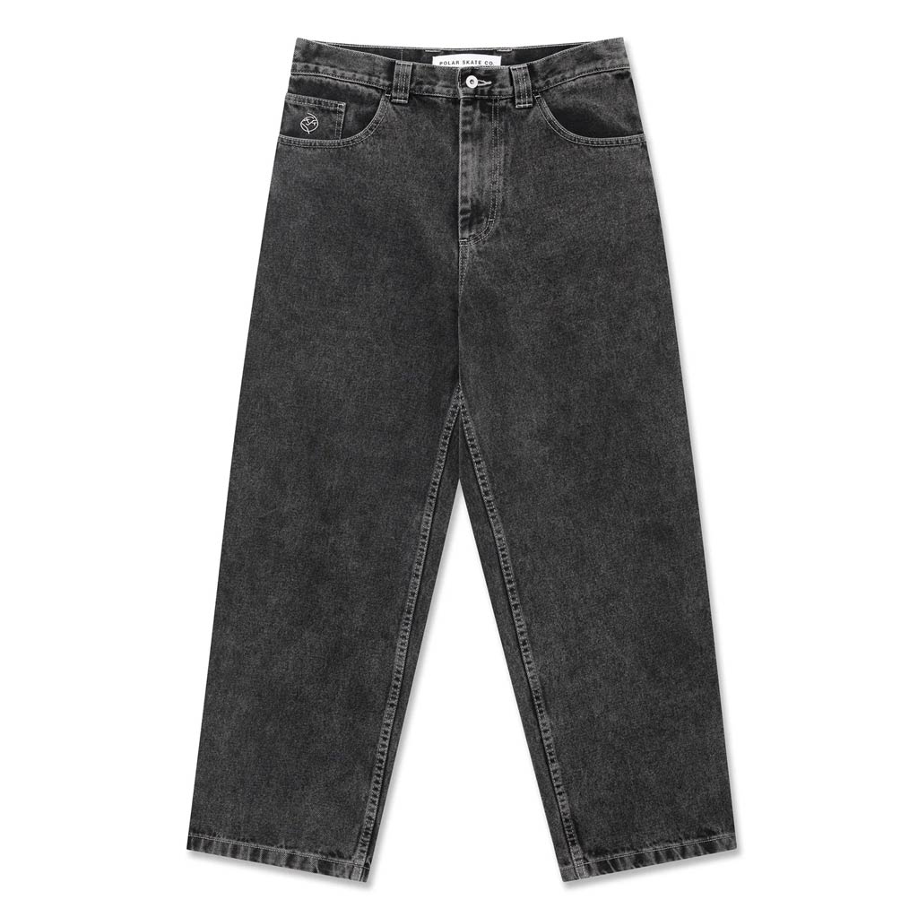 Polar Skate Co. Big Boy Pants OG Logo - Silver Black | Shop Polar Skate Co. online with Pavement Skate Store and enjoy free on orders Aotearoa shipping over $100*!