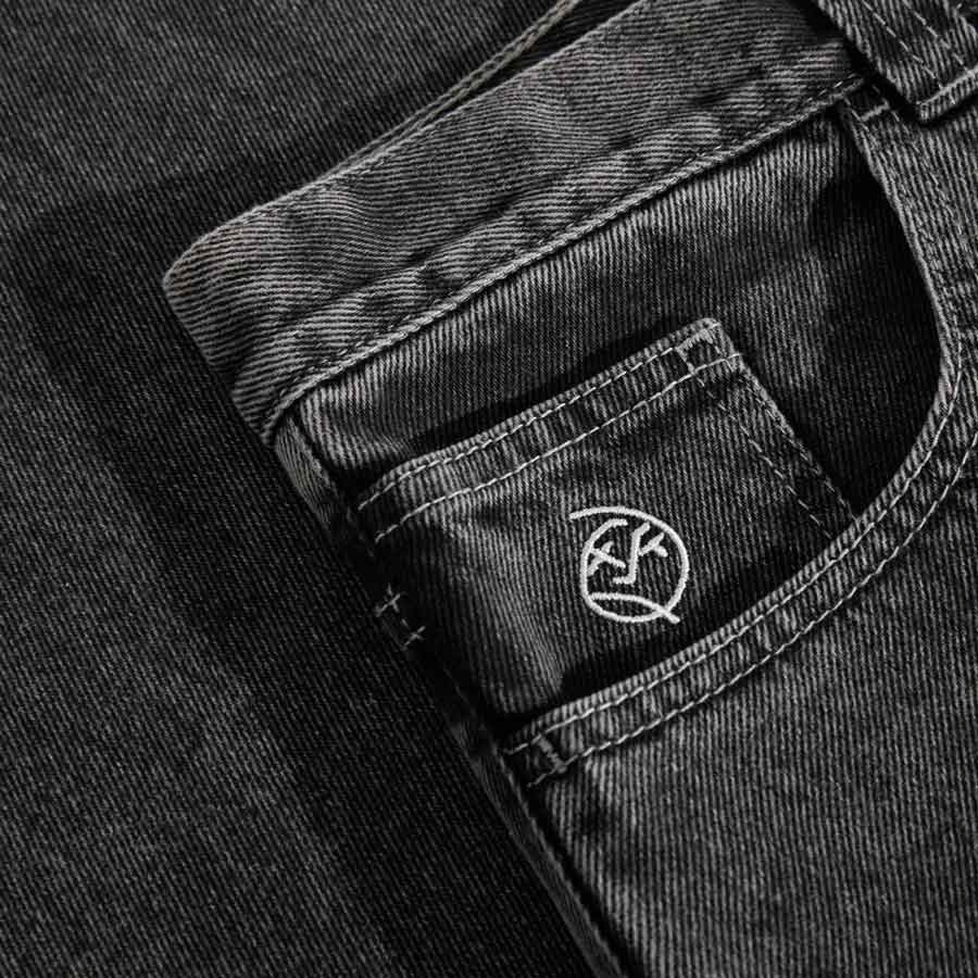 Polar Skate Co. Big Boy Pants OG Logo - Silver Black | Shop Polar Skate Co. online with Pavement Skate Store and enjoy free on orders Aotearoa shipping over $100*!