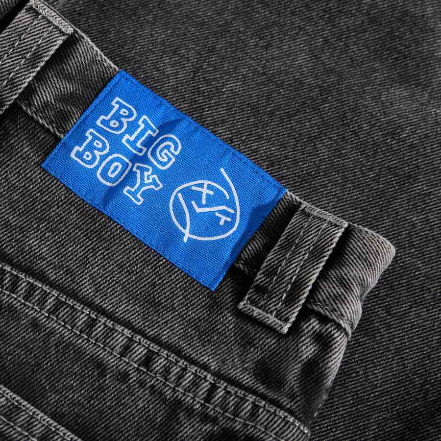 Polar Skate Co. Big Boy Pants OG Logo - Silver Black | Shop Polar Skate Co. online with Pavement Skate Store and enjoy free on orders Aotearoa shipping over $100*!