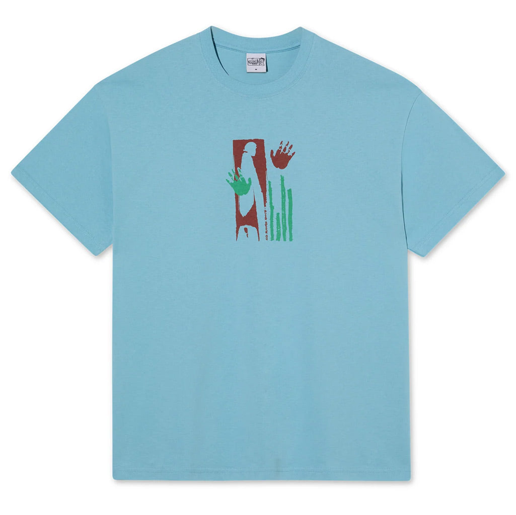 Polar Sitting Hands Tee - Sky Blue. 100% Cotton Pre-washed Jersey Fabric 230 gsm. Screen Print Artwork by Jacob Ovgren. Regular Fit. Made in Portugal. Shop Polar Skate Co. skateboard decks, clothing and accessories online with Dunedin's independent skate store, PAVEMENT. Free NZ shipping over $150.