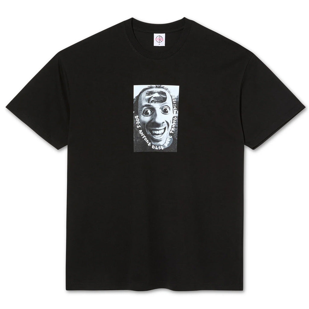 Polar Trapped Inside Tee - Black. 100% Cotton Pre-washed Jersey Fabric 230 gsm. Screen Print Artwork by Sirus F Gahan. Regular Fit. Made in Portugal. Shop Polar Skate Co. skateboard decks, clothing and accessories online with Dunedin's independent skate store, PAVEMENT. Free NZ shipping over $150.