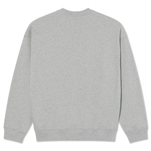 Polar Skate Co. Dave Shy Bow Crew - Heather Grey | Shop Polar Skate Co. online with Pavement Skate Store and enjoy free on orders Aotearoa shipping over $100*!