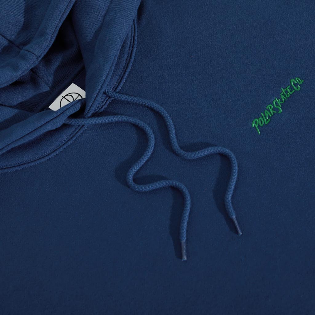 Polar Skate Co. Dave Surf Logo Hoodie - Deep Royal Blue | Shop Polar Skate Co. online with Pavement Skate Store and enjoy free on orders Aotearoa shipping over $100*!