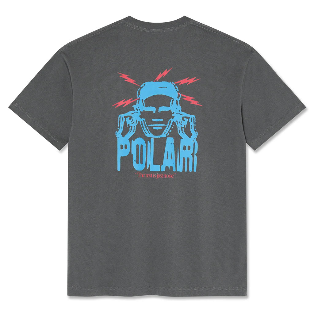 Polar Skate Co. Noise Tee - Graphite | Shop Polar Skate Co. online with Pavement Skate Store and enjoy free on orders Aotearoa shipping over $100*!