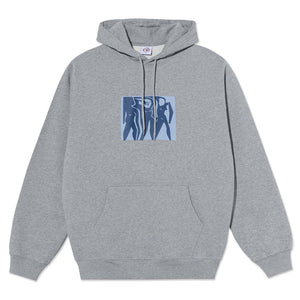 Polar Cut Out's Dave Hoodie in Heather Grey | Shop Polar Skate Co. clothing online with Pavement Skate Store with free Aotearoa NZ shipping over $100*!