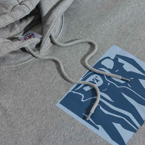 Polar Cut Out's Dave Hoodie in Heather Grey | Shop Polar Skate Co. clothing online with Pavement Skate Store with free Aotearoa NZ shipping over $100*!