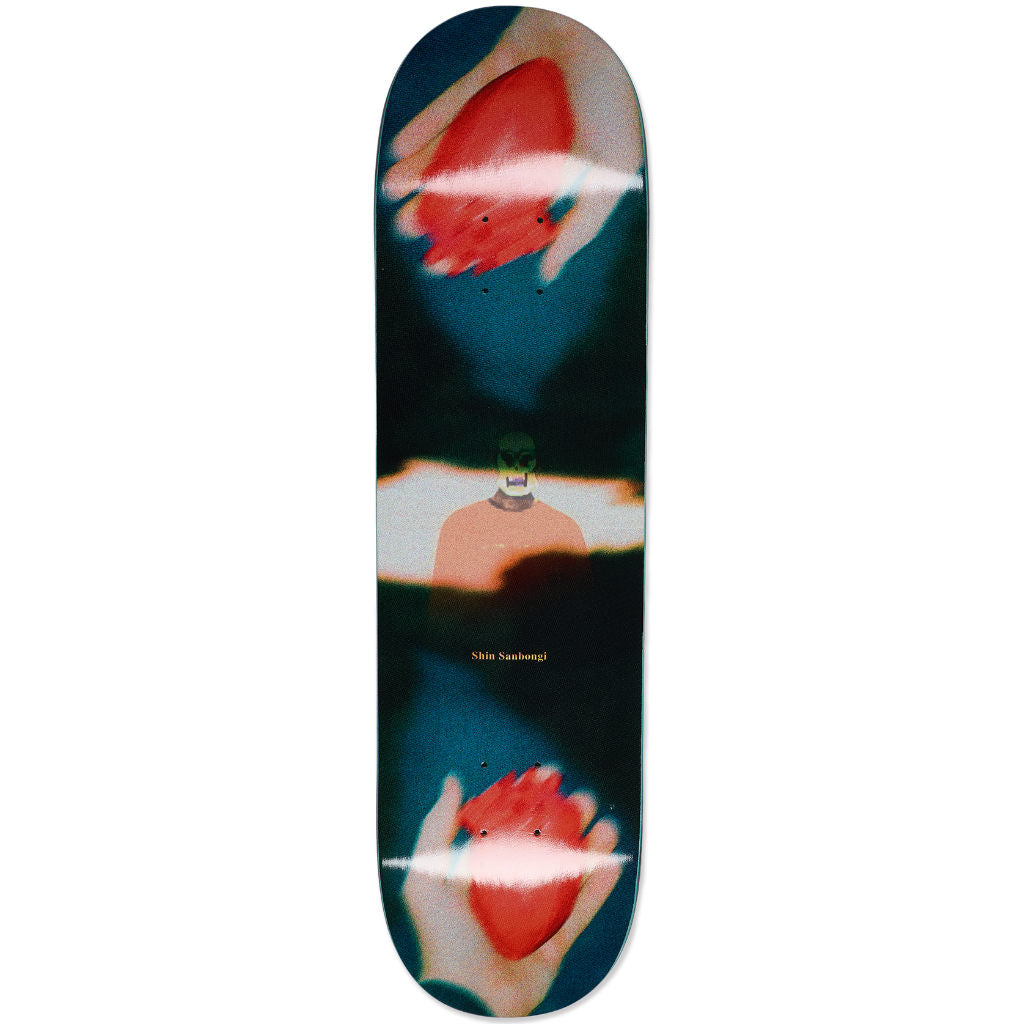Polar Shin Sanbongi Heart In Hand Skateboard Deck 8.25” | Free Aotearoa shipping on skateboard deck orders online over $100* with Pavement Skate Store!