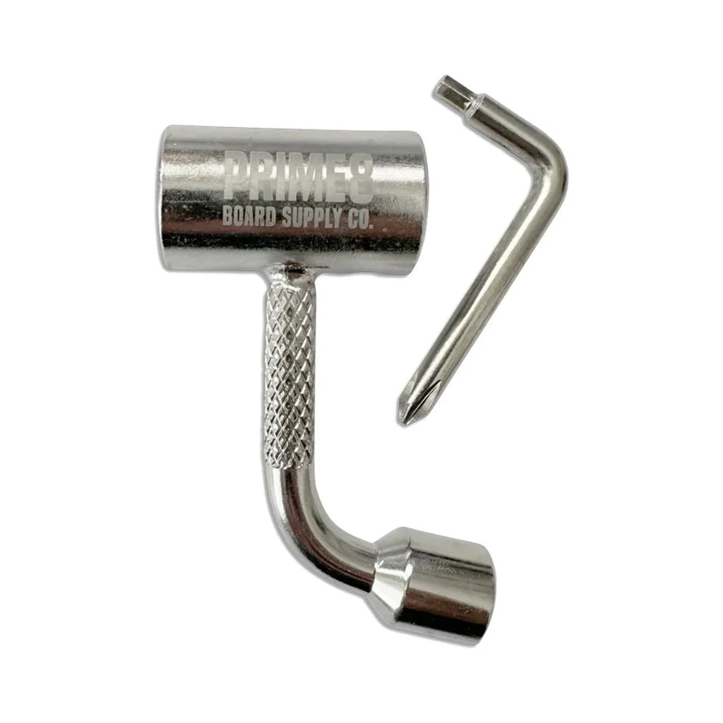 Prime8 Coin Pocket Skate Tool - Silver | Free Aotearoa NZ shipping on orders over $100* when you shop online with Pavement Skate Store!