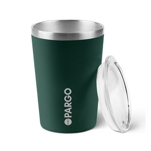 Project Pargo 12oz Insulated Reusable Cup Forest Green | Shop Project Pargo reusable drink ware with Pavement online with free Aotearoa NZ shipping over $100*!