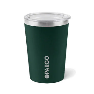 Project Pargo 12oz Insulated Reusable Cup Forest Green | Shop Project Pargo reusable drink ware with Pavement online with free Aotearoa NZ shipping over $100*!