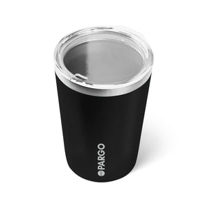Project Pargo 12oz Insulated Reusable Cup in Midnight Black | Shop Project Pargo reusable drinkware with Pavement online with free Aotearoa shipping over $100*!