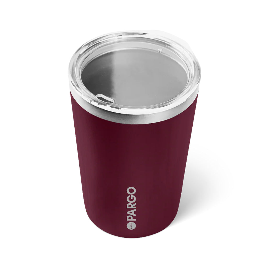 Project Pargo 12oz Insulated Reusable Cup Wild Cherry | Shop Project Pargo reusable drink ware with Pavement online with free Aotearoa NZ shipping over $100*!