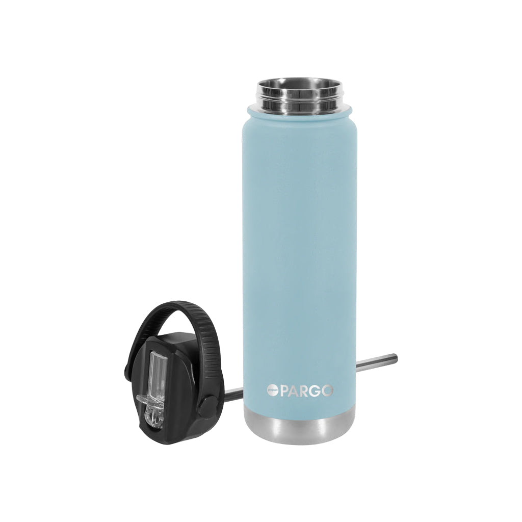 Project Pargo 750ml Insulated Sports Bottle - Bay Blue. Project PARGO Delivering you premium insulated reusable water bottles, reusable coffee cups and stubby holders made from high-grade stainless steel. Buy now. Free, fast NZ delivery on orders over $150 with Pavement skate store, Dunedin.