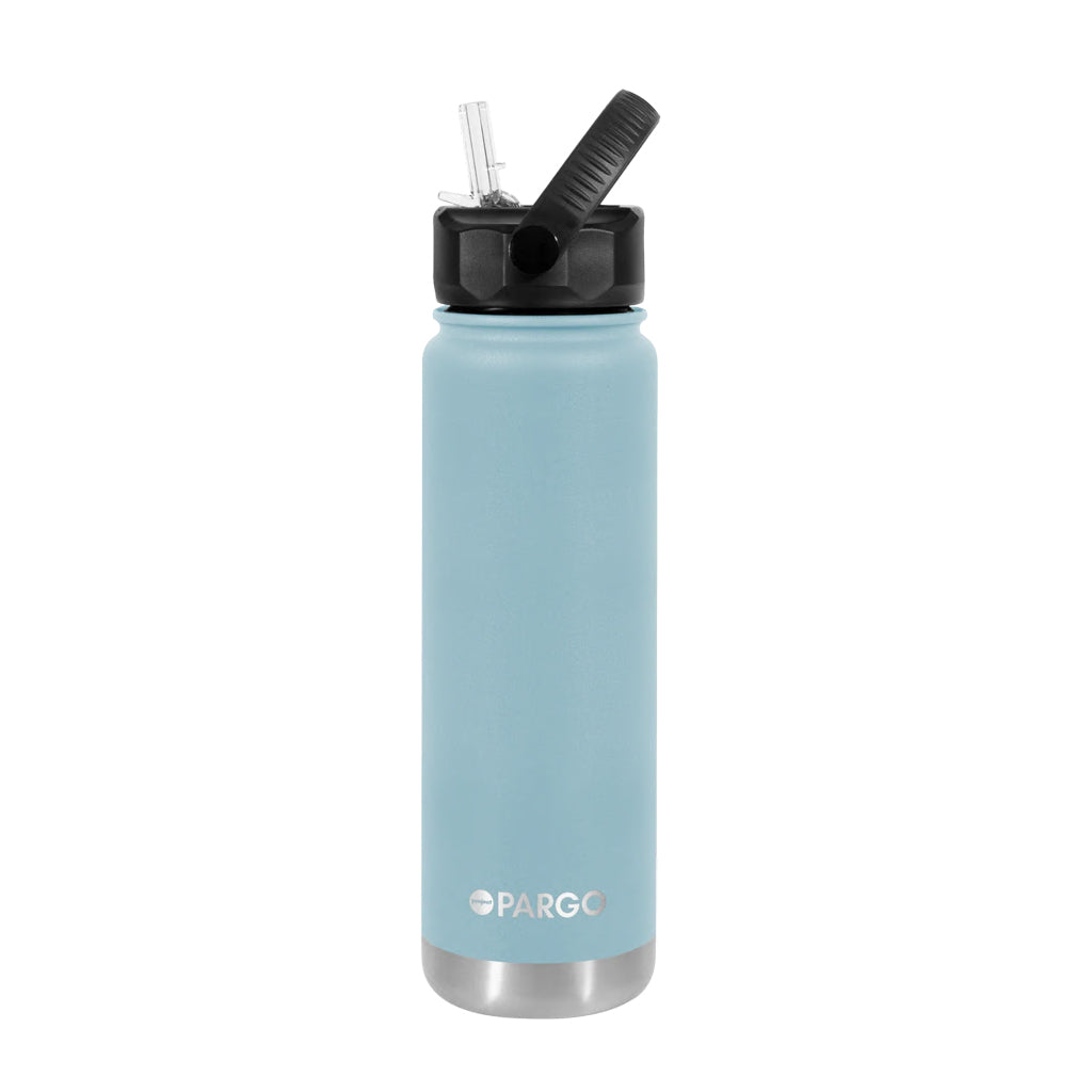 Project Pargo 750ml Insulated Sports Bottle - Bay Blue. Project PARGO Delivering you premium insulated reusable water bottles, reusable coffee cups and stubby holders made from high-grade stainless steel. Buy now. Free, fast NZ delivery on orders over $150 with Pavement skate store, Dunedin.