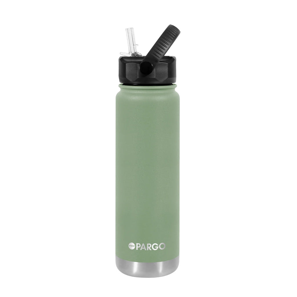 Project Pargo 750ml Insulated Sports Bottle - Eucalyptus Green. Project PARGO Delivering you premium insulated reusable water bottles, reusable coffee cups and stubby holders made from high-grade stainless steel. Buy now. Free, fast NZ delivery on orders over $150 with Pavement skate store, Dunedin.