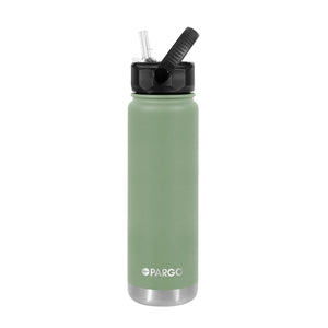 Project Pargo 750ml Insulated Sports Bottle - Eucalyptus Green. Project PARGO Delivering you premium insulated reusable water bottles, reusable coffee cups and stubby holders made from high-grade stainless steel. Buy now. Free, fast NZ delivery on orders over $100 with Pavement skate store, Dunedin.