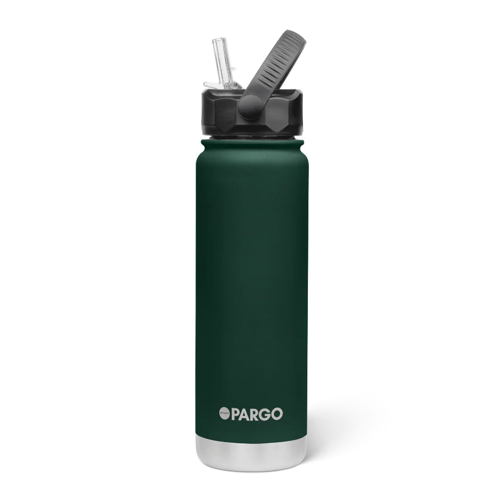 Project Pargo 750ml Insulated Sports Bottle Forest Green | Shop Project Pargo reusable drink ware with Pavement online with free Aotearoa NZ shipping over $100*