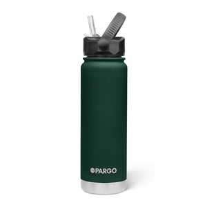 Project Pargo 750ml Insulated Sports Bottle Forest Green | Shop Project Pargo reusable drink ware with Pavement online with free Aotearoa NZ shipping over $100*