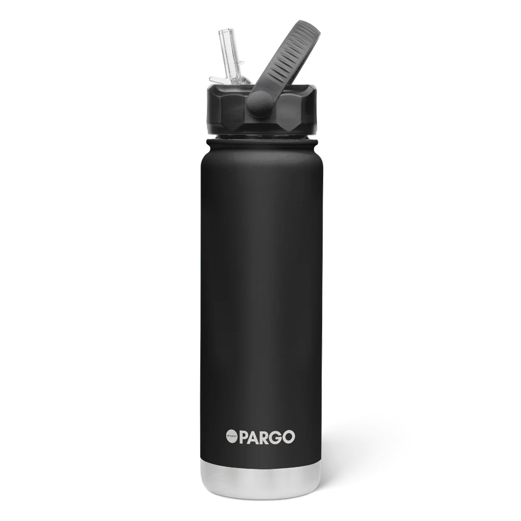 Project Pargo 750ml Insulated Sports Bottle - Midnight Black. Every PARGO sold provides a person in need access to clean water. Shop premium insulated water bottles and cups from Pargo online with Pavement, Dunedin's independent skate store. Free New Zealand shipping over $150.