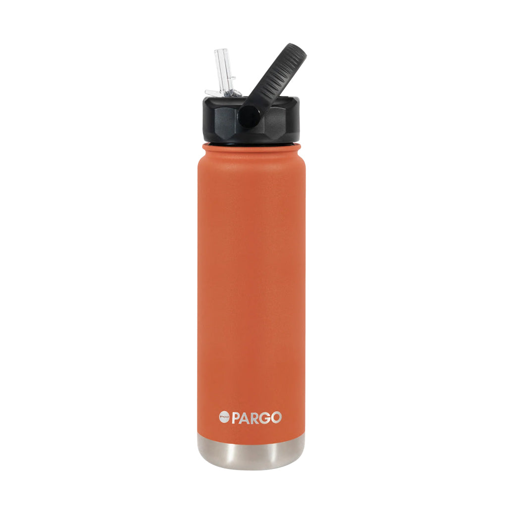 Project Pargo 750ml Insulated Sports Bottle - Outback Red. Project PARGO Delivering you premium insulated reusable water bottles, reusable coffee cups and stubby holders made from high-grade stainless steel. Buy now. Free, fast NZ delivery on orders over $150 with Pavement skate store, Dunedin.