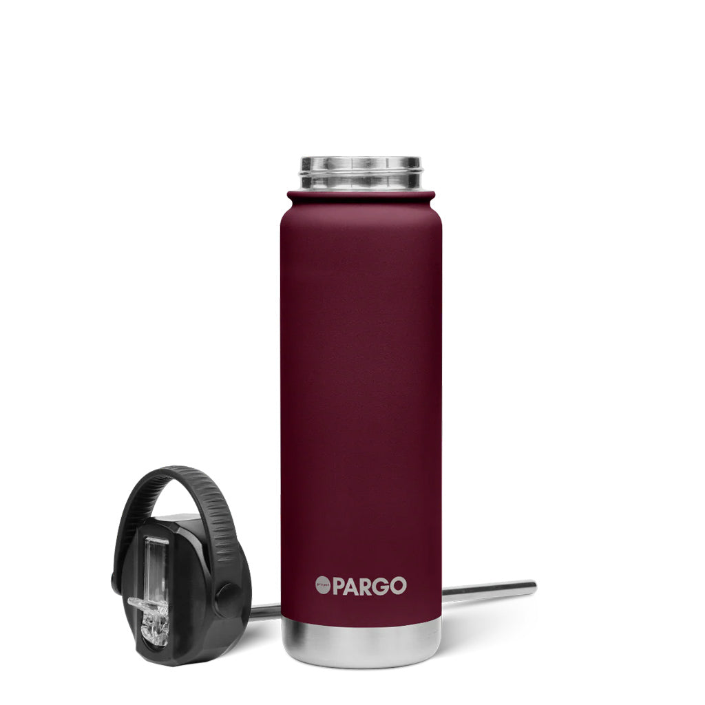Project Pargo 750ml Insulated Sports Bottle Wild Cherry | Shop Project Pargo reusable drink ware with Pavement online with free Aotearoa NZ shipping over $100*