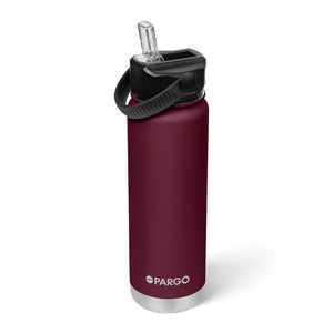 Project Pargo 750ml Insulated Sports Bottle Wild Cherry | Shop Project Pargo reusable drink ware with Pavement online with free Aotearoa NZ shipping over $100*