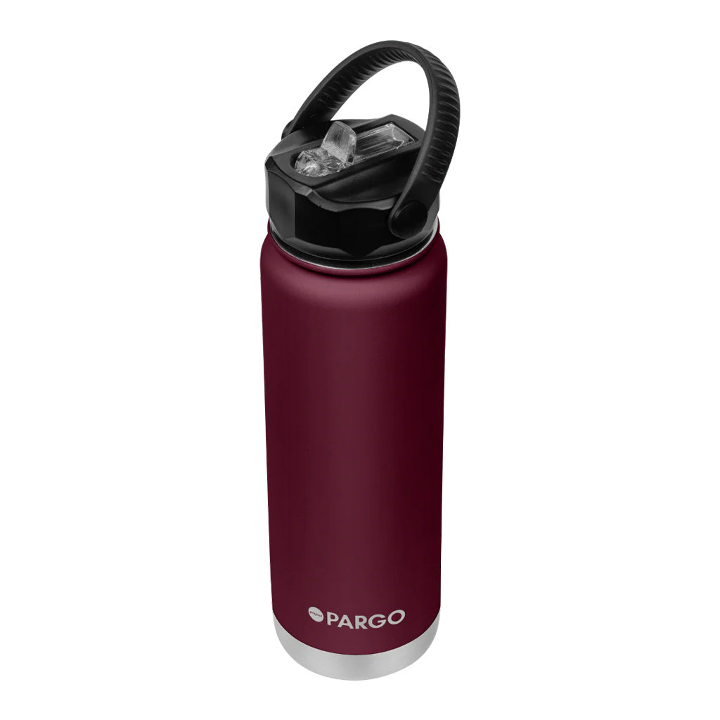 Project Pargo 750ml Insulated Sports Bottle Wild Cherry | Shop Project Pargo reusable drink ware with Pavement online with free Aotearoa NZ shipping over $100*