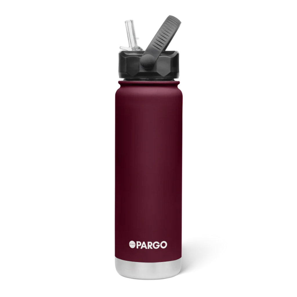 Project Pargo 750ml Insulated Sports Bottle Wild Cherry | Shop Project Pargo reusable drink ware with Pavement online with free Aotearoa NZ shipping over $100*