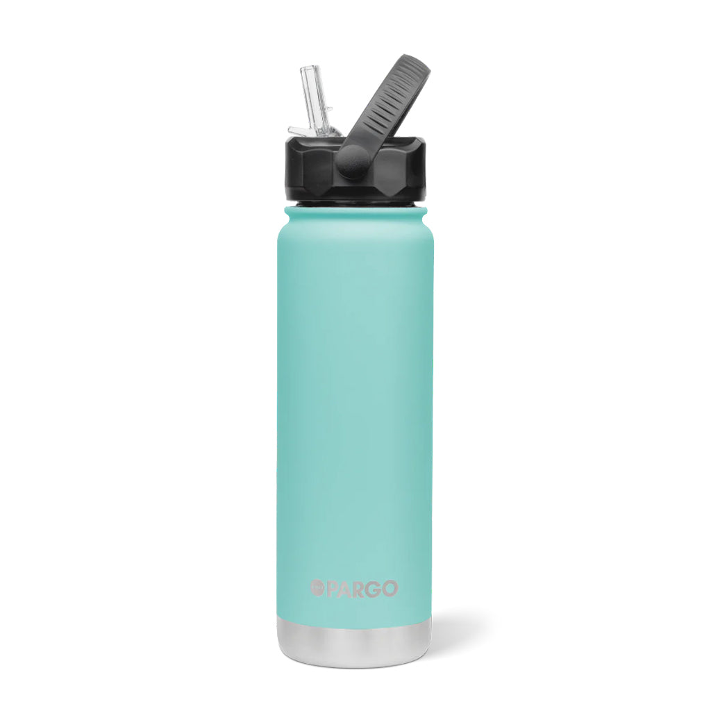 Project Pargo 750ml Insulated Sports Bottle - Island Turquoise. Shop re-usable insulated drink bottles, cups and stubby holders from Pargo Projects. Free NZ shipping over $150. Same day delivery Dunedin before 3. Pavement skate shop, Dunedin.