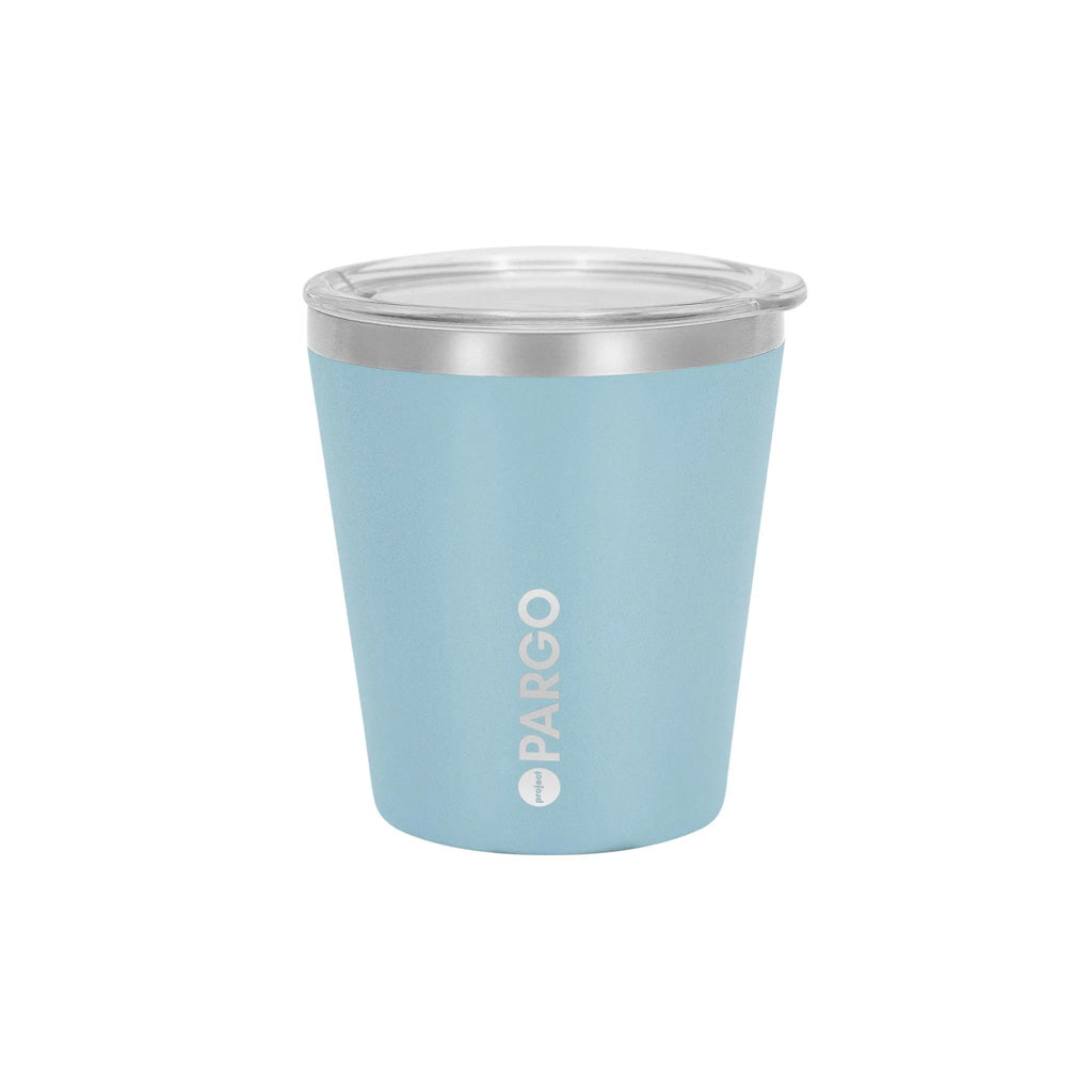 Pargo 12oz Insulated Reusable Cup - Bay Blue. Project PARGO premium insulated reusable water bottles, reusable coffee cups and stubby holders made from high-grade stainless steel. Buy now. Free, fast NZ delivery on orders over $100 with Pavement skate store, Dunedin.