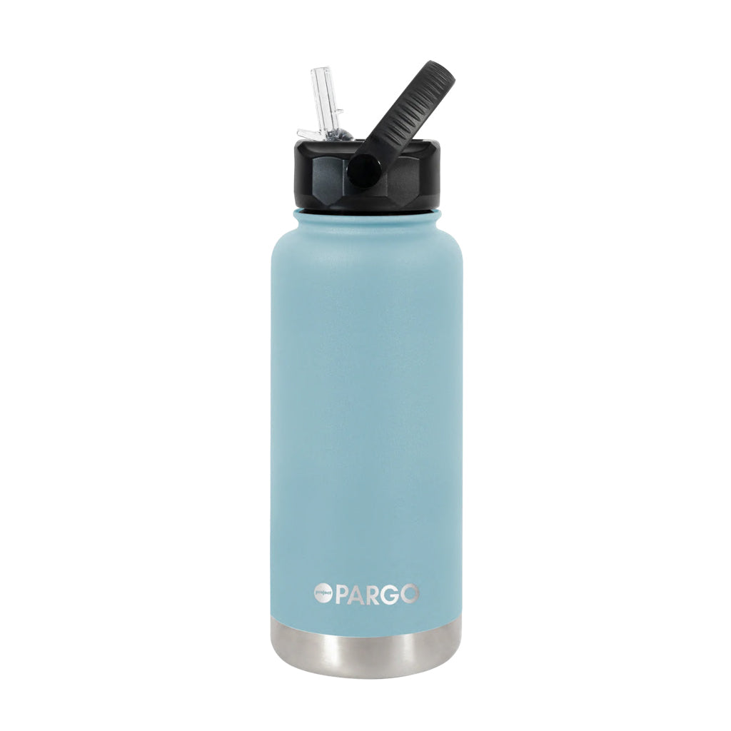 Project Pargo 950ml Insulated Sports Bottle - Bay Blue. Project PARGO Delivering you premium insulated reusable water bottles, reusable coffee cups and stubby holders made from high-grade stainless steel. Buy now. Free, fast NZ delivery on orders over $100 with Pavement skate store, Dunedin.