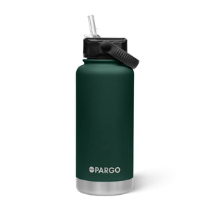 Project Pargo 950ml Insulated Sports Bottle Forest Green | Shop Project Pargo reusable drink ware with Pavement online with free Aotearoa NZ shipping over $100*