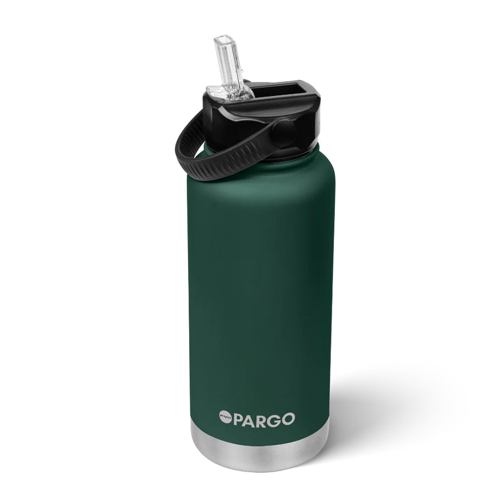 Project Pargo 950ml Insulated Sports Bottle Forest Green | Shop Project Pargo reusable drink ware with Pavement online with free Aotearoa NZ shipping over $100*