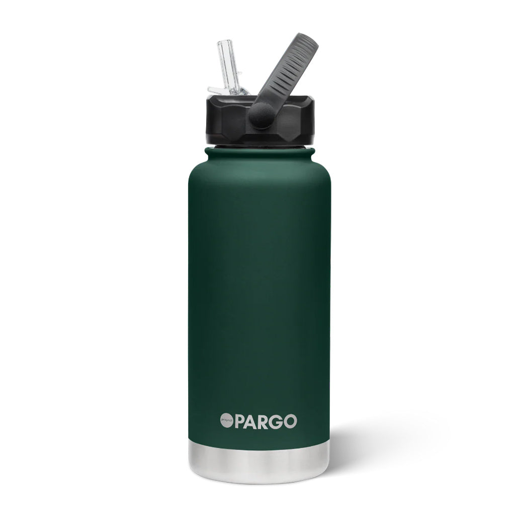 Project Pargo 950ml Insulated Sports Bottle Forest Green | Shop Project Pargo reusable drink ware with Pavement online with free Aotearoa NZ shipping over $100*