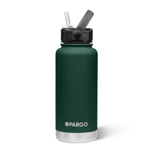 Project Pargo 950ml Insulated Sports Bottle Forest Green | Shop Project Pargo reusable drink ware with Pavement online with free Aotearoa NZ shipping over $100*