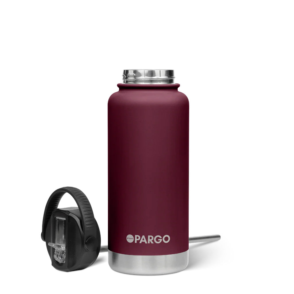 Project Pargo 950ml Insulated Sports Bottle Wild Cherry | Shop Project Pargo reusable drink ware with Pavement online with free Aotearoa NZ shipping over $100*