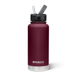 Project Pargo 950ml Insulated Sports Bottle Wild Cherry | Shop Project Pargo reusable drink ware with Pavement online with free Aotearoa NZ shipping over $100*