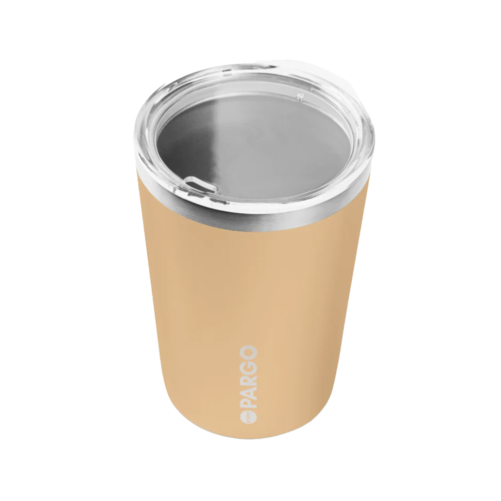 Project Pargo 12oz Insulated Reusable Cup - Desert Sand. Shop Project Pargo premium insulated water bottles and cups online with Pavement, Dunedin's independent skate store and enjoy free Aotearoa New Zealand shipping over $150.
